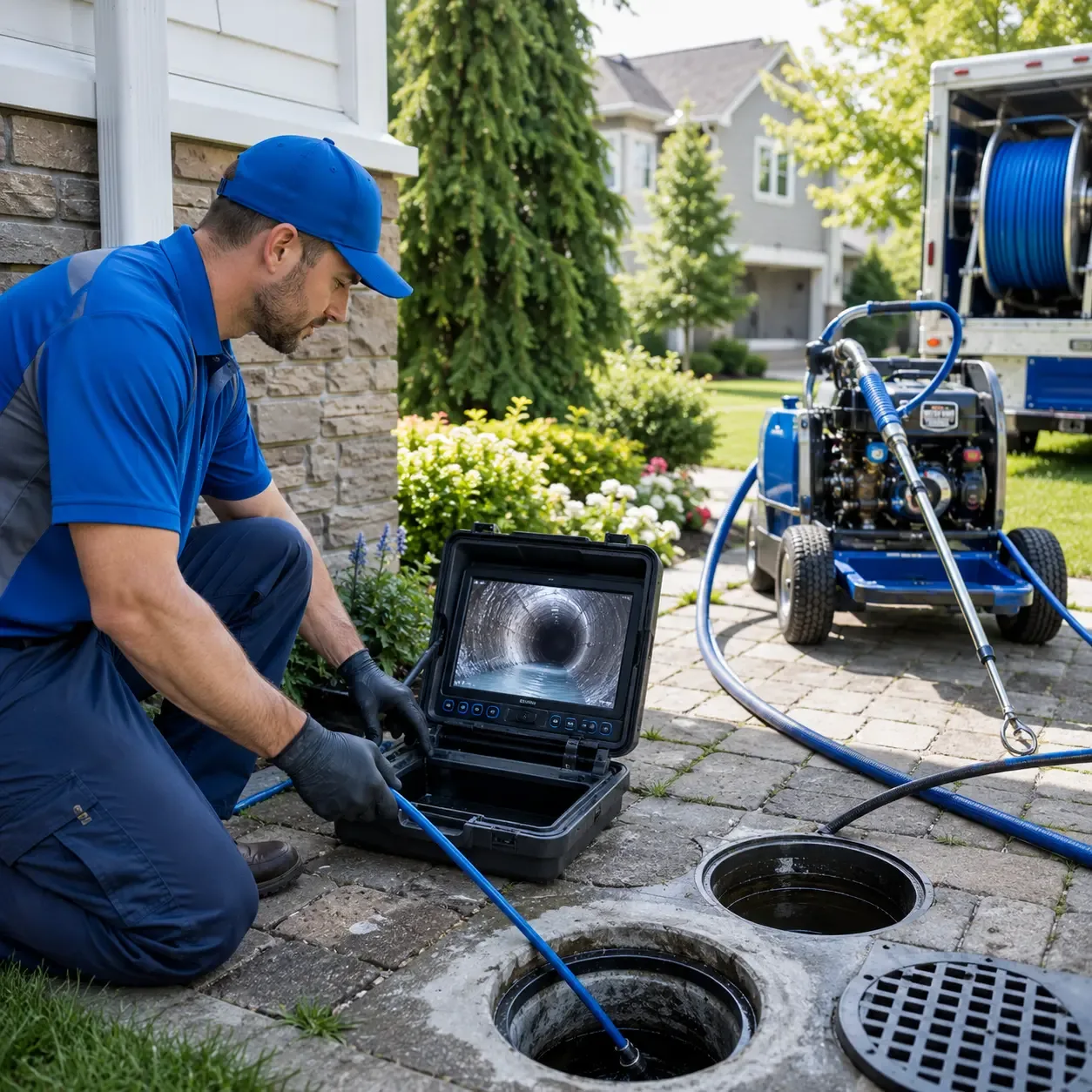 Outdoor drain cleaning professionals serving Lockwood, NY