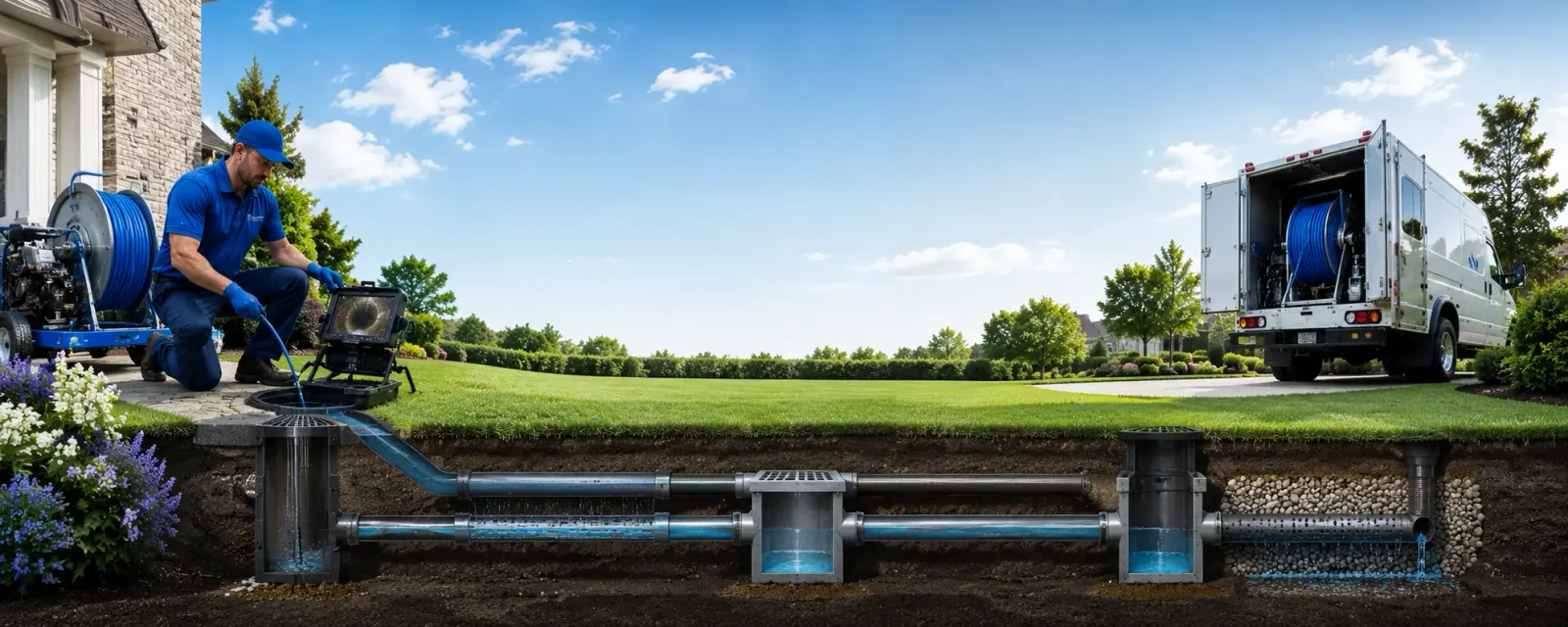 Outdoor drain cleaning information for Lockwood, NY